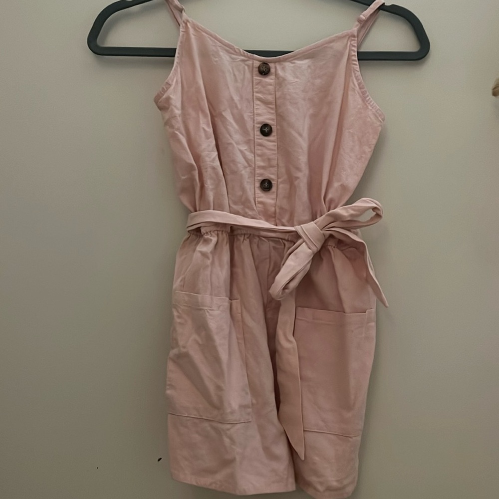 pink romper, youth size 11-12